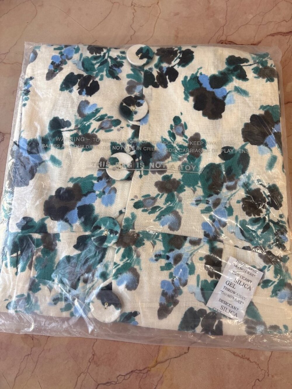 Tuckernuck Hadley Dress in Blue Blooms New Womens Floral Midi Aline - Picture 6 of 8